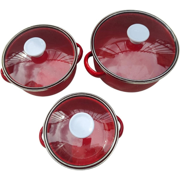 Комплект от 3 тенджери - 16см, 18см, 20см 12