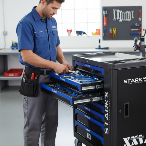 Професионална количка с инструменти 258 части – пълен набор за автосервизи и майстори 5