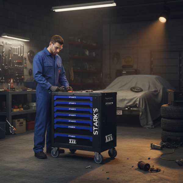 Професионална количка с инструменти 258 части – пълен набор за автосервизи и майстори