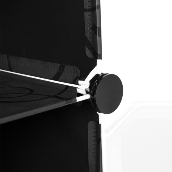 Черен модулен шкаф за обувки - функционалност и красив дизайн в едно