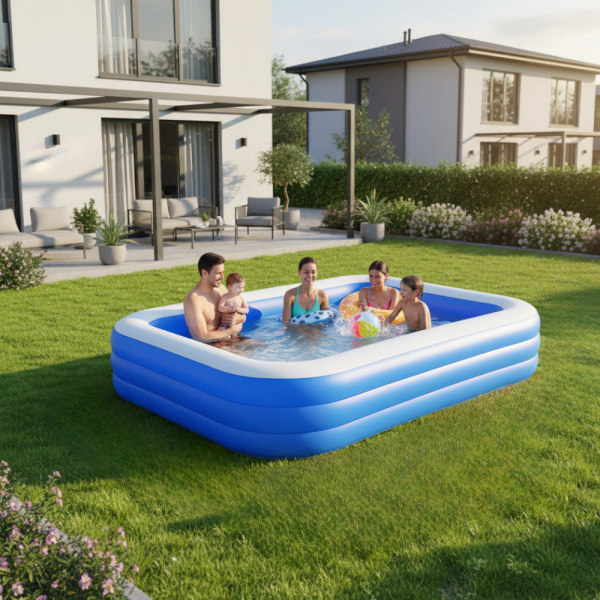Голям надуваем семеен басейн - релакс и забавление за цялото семейство