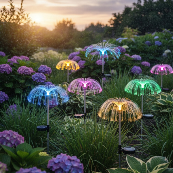 Комплект соларни лампи за градина 8