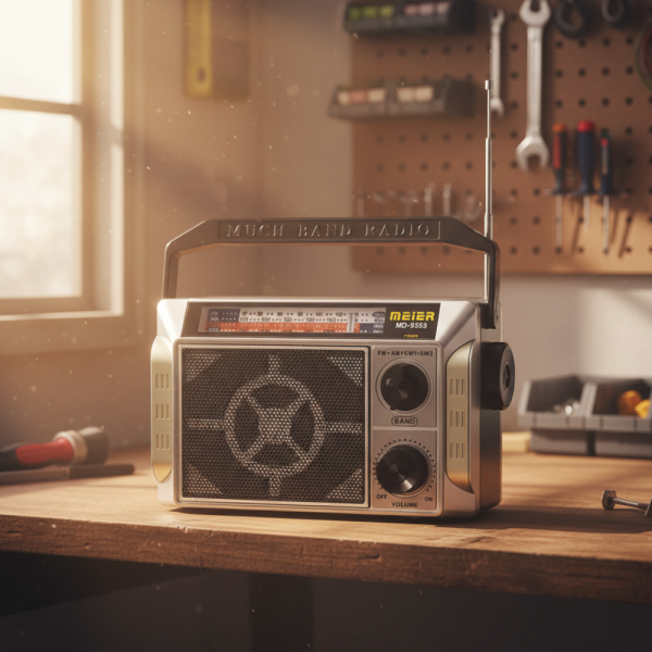 Радио Meier MD-9393 с акумулаторна батерия и FM/AM/SW обхват — мощен звук и яснота 4