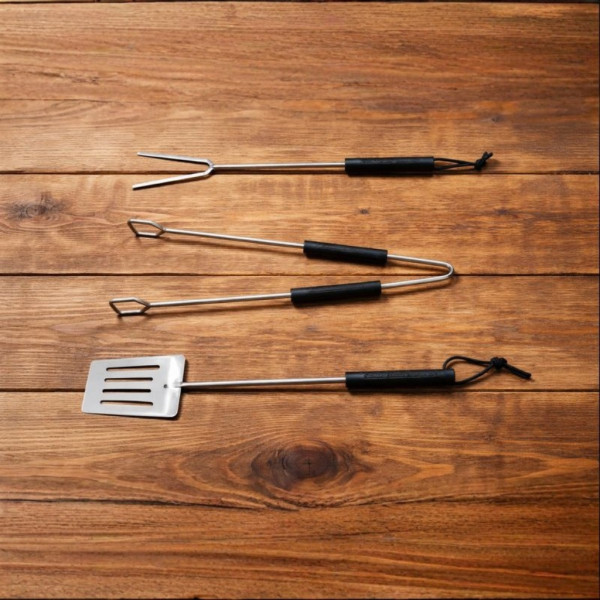 Градинско барбекю на колела, емайлирана стомана, 4 степени + Подарък 3 прибора