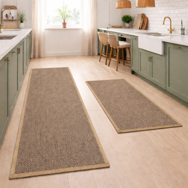 Комплект от 2 броя противоплъзгащи кухненски килими 2