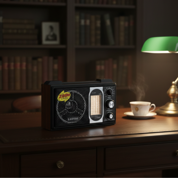 Преносимо радио Leotec LT-2008 — класически дизайн и AC/DC захранване