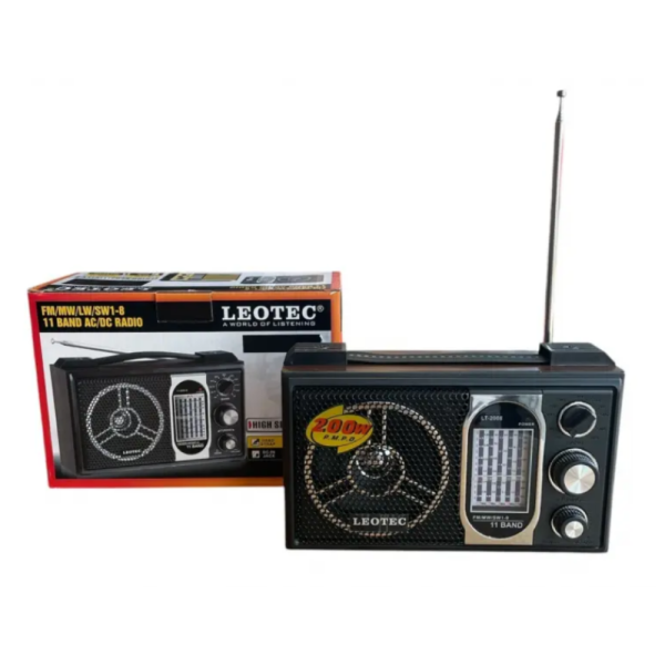 Преносимо радио Leotec LT-2008 — класически дизайн и AC/DC захранване 9