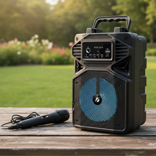 Караоке тонколона с Bluetooth KTS-1513 4“ и микрофон