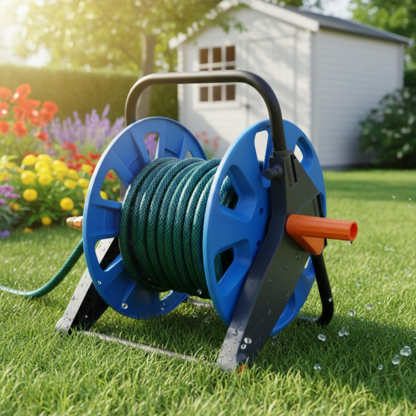 Преносима макара за градински маркуч 2