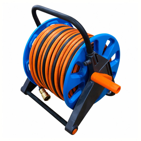 Преносима макара за градински маркуч 10