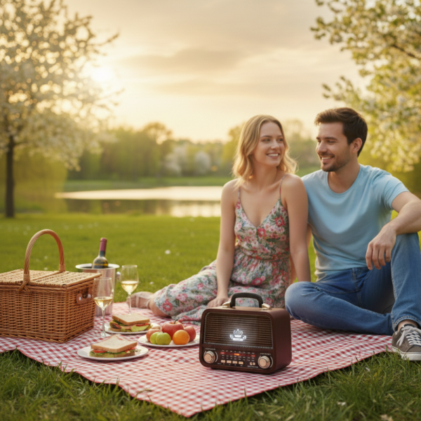 Винтидж радио MEIER MD-1308BT - ретро дизайн с модерни функции 5