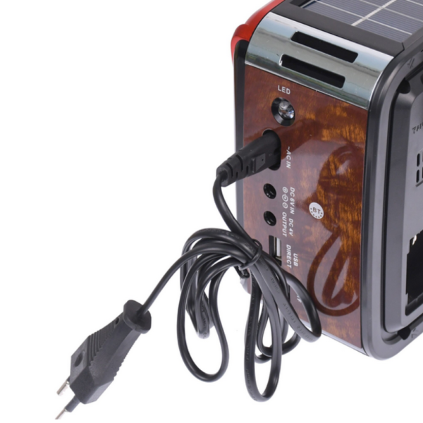 Преносимо ретро радио Golon с Bluetooth и соларен панел - мощен звук и дълъг живот на батерията