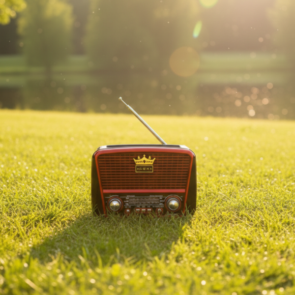 Преносимо ретро радио Golon с Bluetooth и соларен панел - мощен звук и дълъг живот на батерията