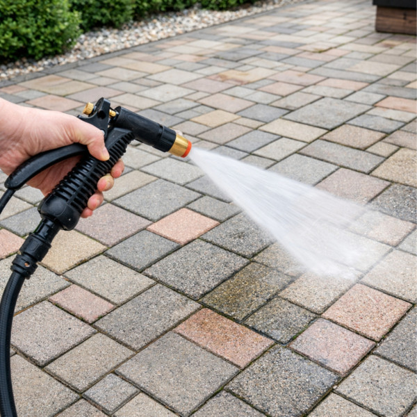 Регулируем пистолет за поливане с градински маркуч