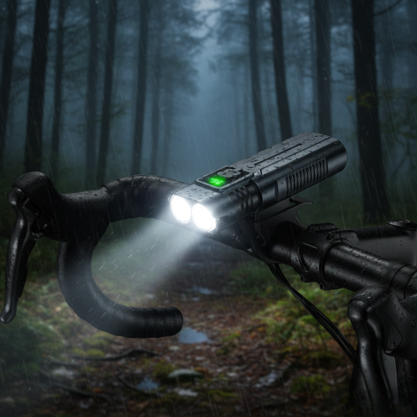 Мощен Led фар за велосипед и фенер 2в1 BL-SM-220 - сигурно и мощно каране