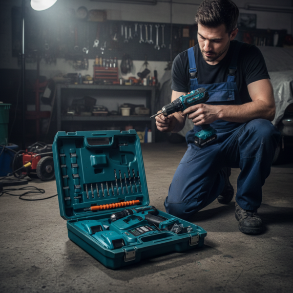 Aкумулаторен  винтоверт Kraft Royal 36V с 2 батерии 8Ah, 24 части и куфар — дълготрайна мощност, бързо зареждане и надеждност