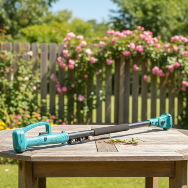 Телескопичен прът Kraft Royal 135–180 см за акумулаторни ножици и резачки — удължава обхвата, удобен и съвместим 1