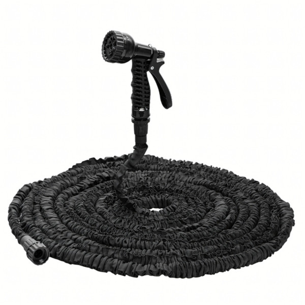 Гъвкав разтеглив градински маркуч 30м – Пълен комплект с пистолет (7 функции) и конектори