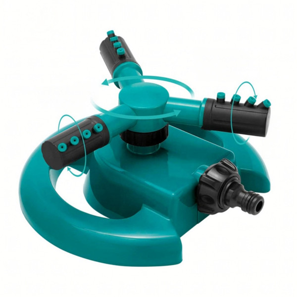 Автоматична градинска пръскачка с 3 регулируеми рамена и 12 дюзи, 360° 12