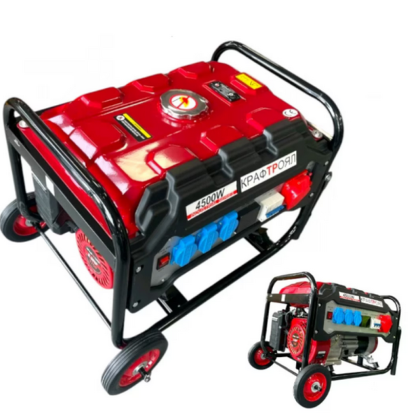 Трифазен четиритактов генератор KraftRoyal 4.5 kW с дисплей 5