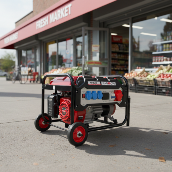 Трифазен четиритактов генератор KraftRoyal 4.5 kW с дисплей 4