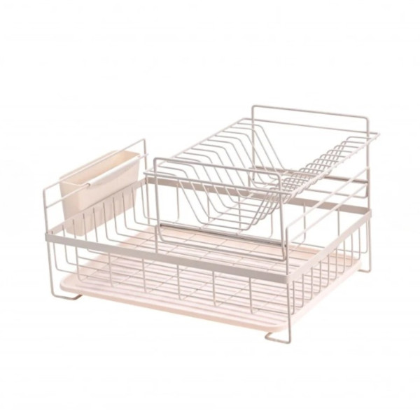 Сушилник за съдове Rosberg R53000P, 2 нива, поставка за прибори и чинии 6