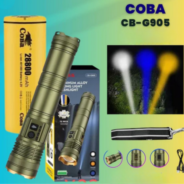 Трицветен Led фенер COBA CB-G905 — мощен с TG-Wick 3000M 6