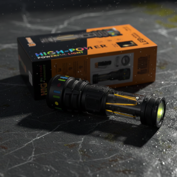 LED мощен фенер YEMAO YM-A5 – 3000 лумена, ZOOM и PowerBank