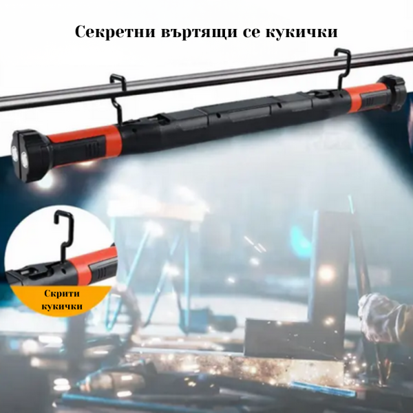 Работна лампа CB-8905 - мултифункционална LED лампа с магнитна основа 4