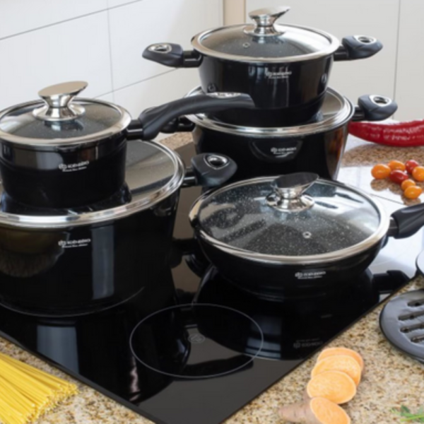 Комплект от 12 части - тенджери, тиган и подложки Edenberg EB-5613 3