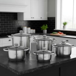 Комплект 10 части Edenberg EB-4009 от неръждаема стомана - равномерно и бързо готвене