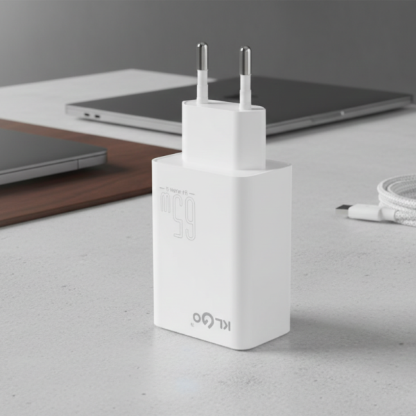 Адаптер - Зарядно устройство KL GO PD71 65W, бързо зареждане, 5 порта 1