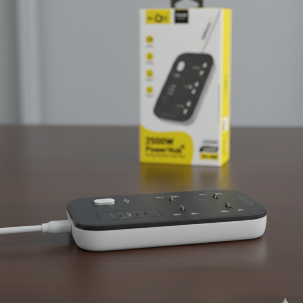 Разклонител KL GO PS-300 2500W с USB зареждане и защита за безопасност и комфорт в дома и офиса