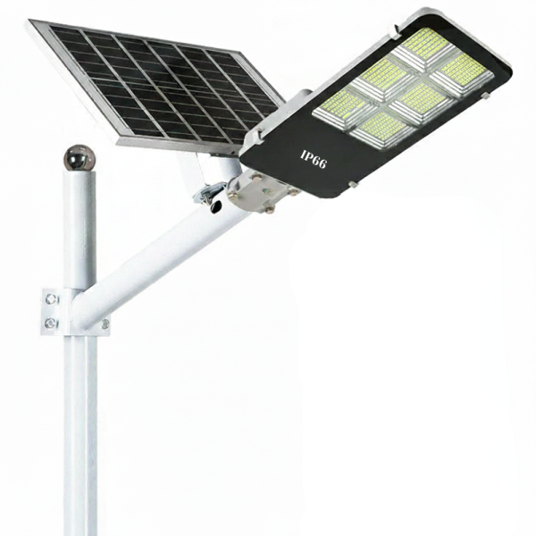 Соларна улична лампа JORTAN 2400W — напълно автономна, мощна и устойчива