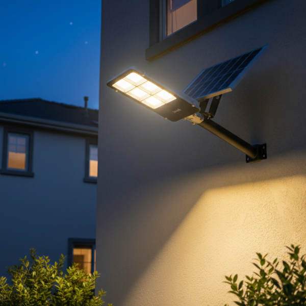 Стойка за соларно осветително тяло Φ48 × 50 см – здрава стоманена стойка за монтаж 1