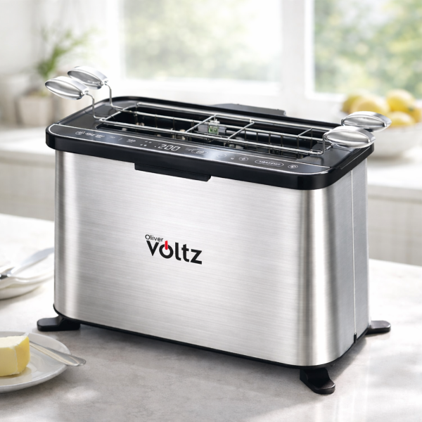 Мултифункционален уред за готвене 4 в 1, Oliver Voltz, 1700W, Тостер, Грил/Парти грил, Фурна, BBQ