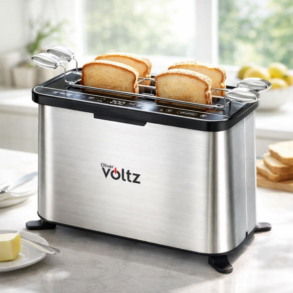 Мултифункционален уред за готвене 4 в 1, Oliver Voltz, 1700W, Тостер, Грил/Парти грил, Фурна, BBQ 4