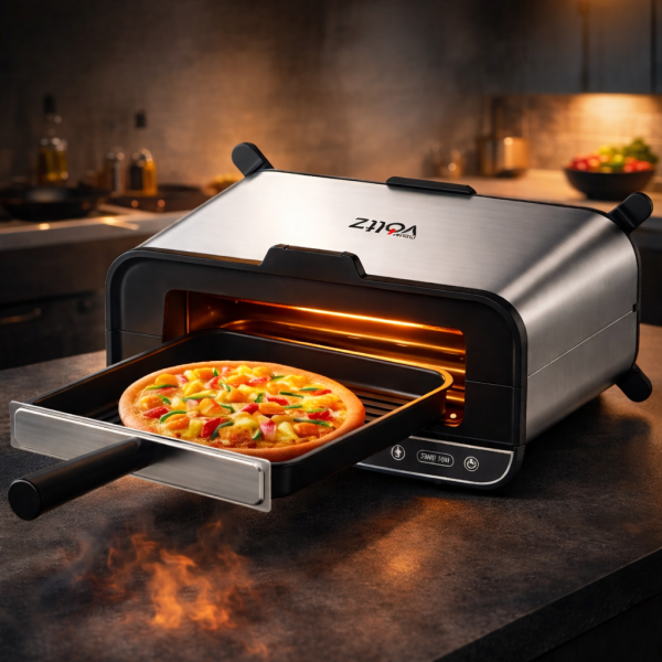 Мултифункционален уред за готвене 4 в 1, Oliver Voltz, 1700W, Тостер, Грил/Парти грил, Фурна, BBQ