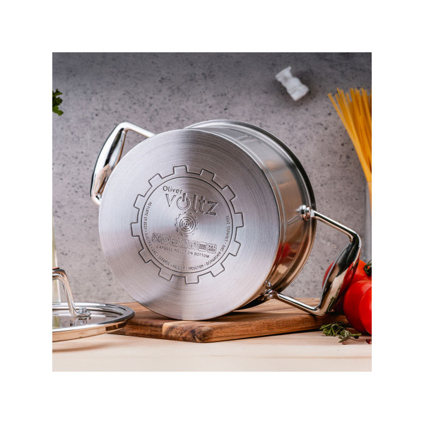 Тенджера Oliver Voltz OV51210P18/OV51210P20/OV51210P22, Berlin Premium Collection, Неръждаема стомана 18/10, Индукция 5