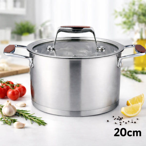 Тенджера Oliver Voltz OV51210P18/OV51210P20/OV51210P22, Berlin Premium Collection, Неръждаема стомана 18/10, Индукция