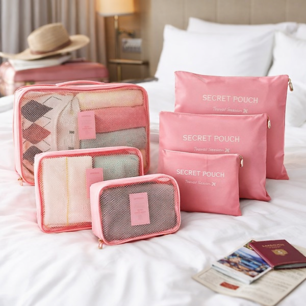 Комплект органайзер за багаж с 6 чанти за подреден и лесен транспорт 1