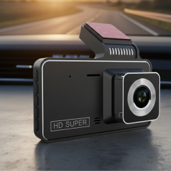 Видеорегистратор DUAL LENS FULL HD1080 с 3 лещи и нощно виждане