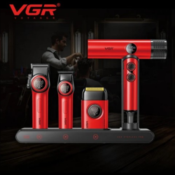 Професионален комплект машинки за подстригване VGR Stepless 4 в 1 3