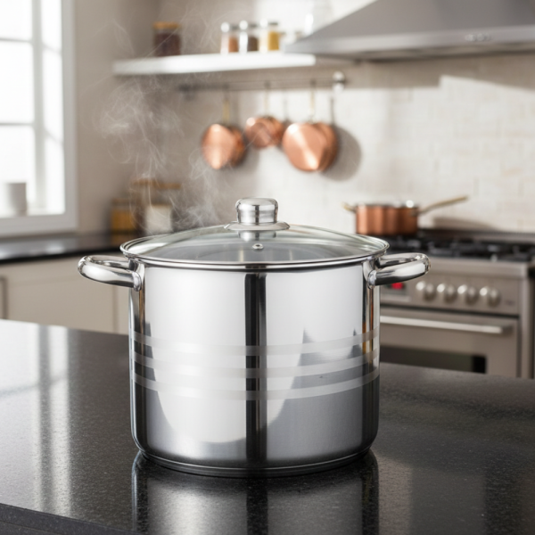 Тенджера Edenberg от неръждаема стомана и многослойно дъно за бързо и равномерно готвене 3