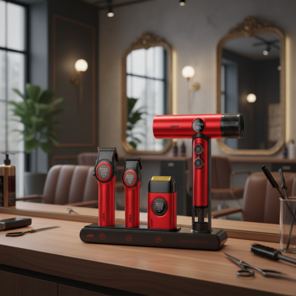 Професионален комплект машинки за подстригване VGR Stepless 4 в 1 1