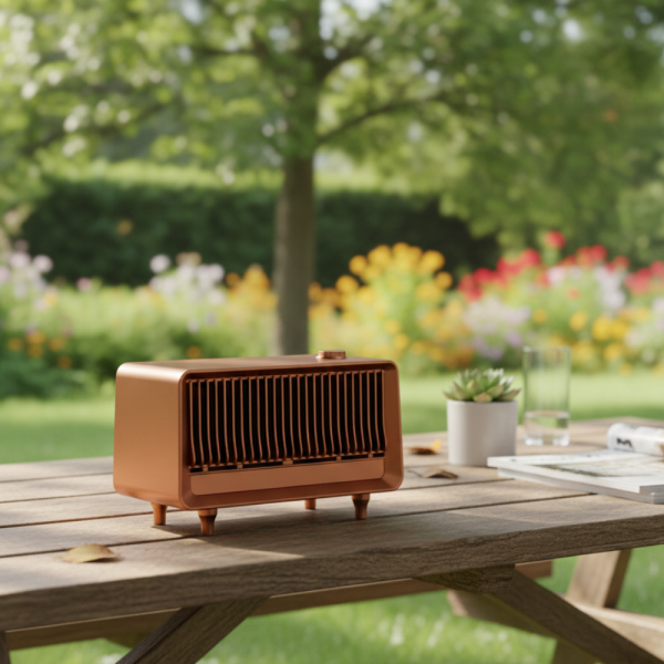 Bluetooth радио колонка AS25, 2x5W, 1800mAh – мощен звук и винтидж дизайн