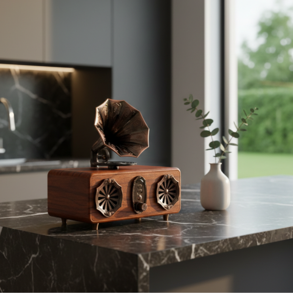 Bluetooth радио колонка AS36, 2x5W, 1800mAh – ретро и мощна 5