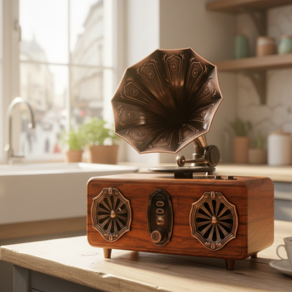 Bluetooth радио колонка AS36, 2x5W, 1800mAh – ретро и мощна