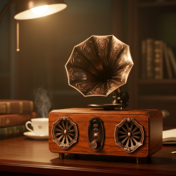 Bluetooth радио колонка AS36, 2x5W, 1800mAh – ретро и мощна