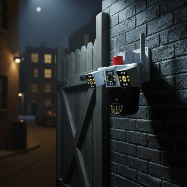 Безжична 4G WiFi камера за наблюдение с триекранен монитор,водоустойчива IP20 2